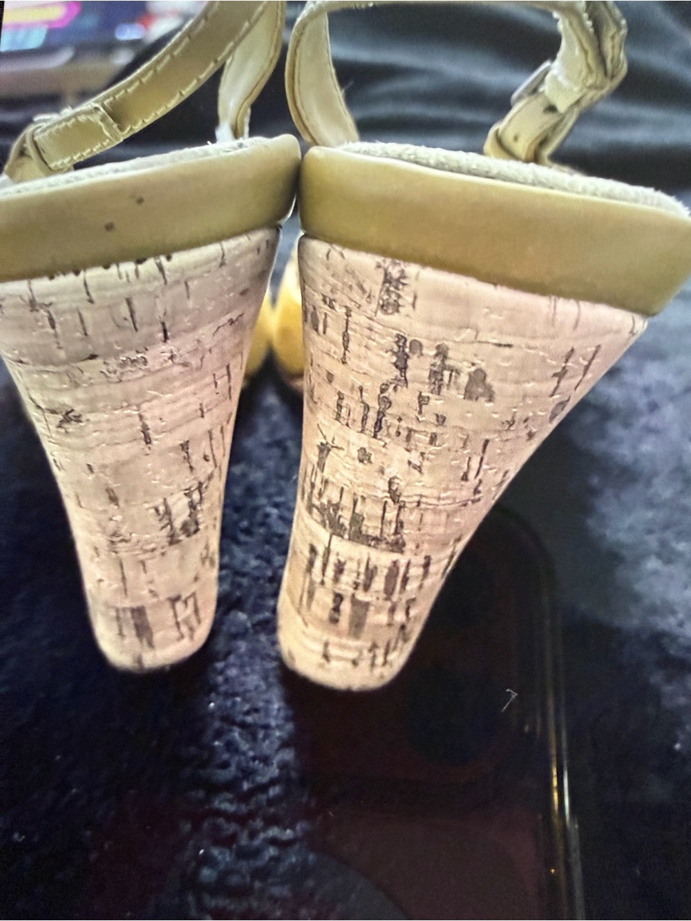 Bonnibel Gold and Tan Wedge Sandals - Picture 8 of 13